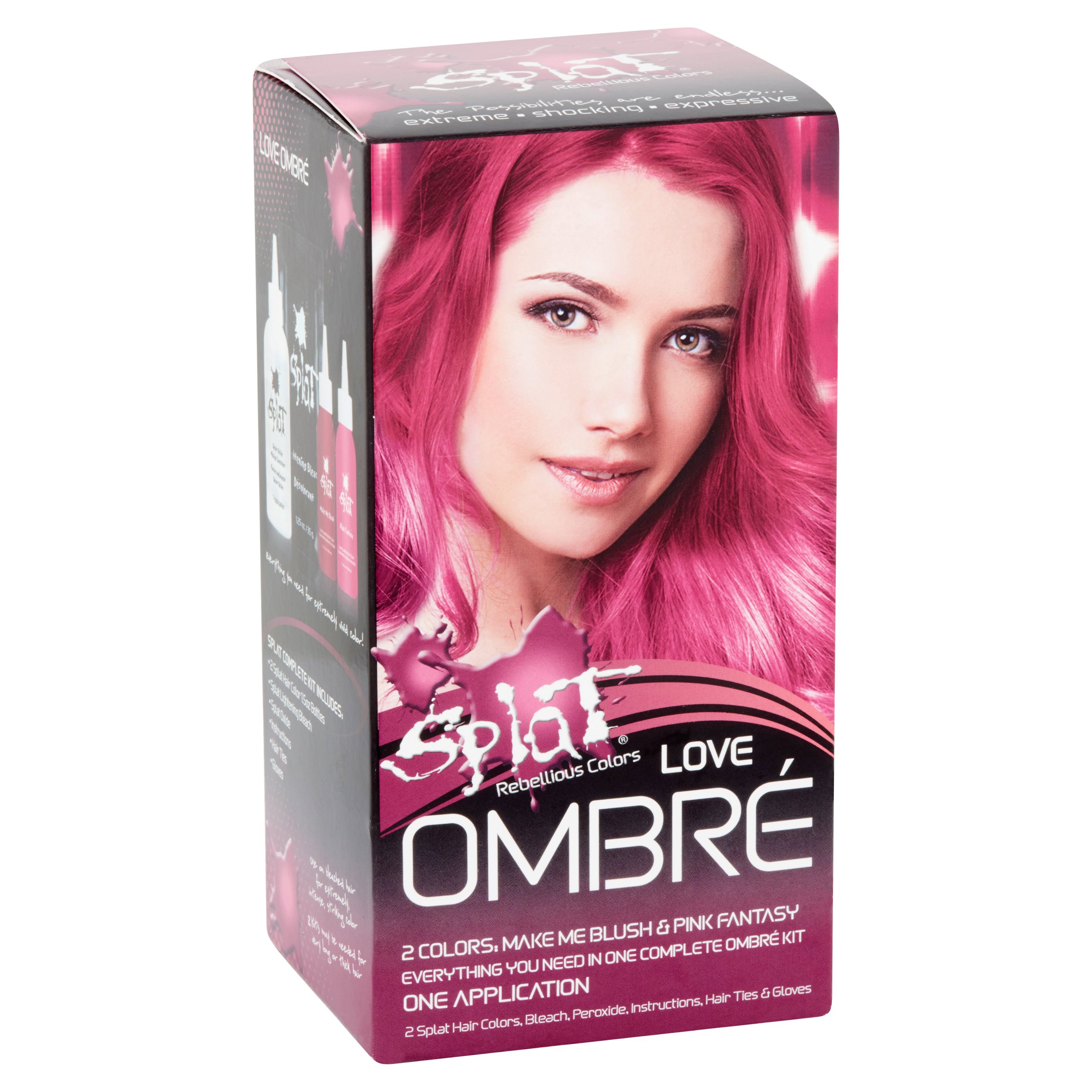 [SPLAT] REBELLIOUS COLORS SEMI PERMANENT COMPLETE KIT OMBRE HAIR DYE eBay